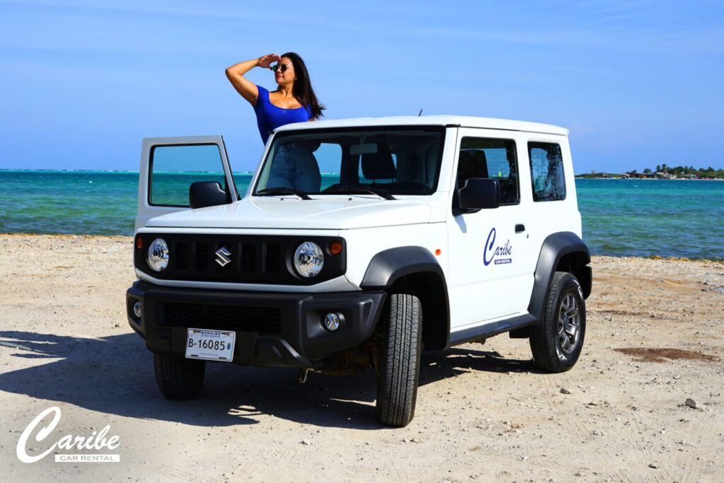 rent a car bonaire suzuki jimny front view