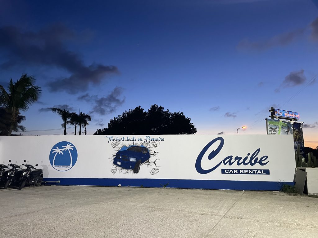 caribe car rental bonaire location parkinglot