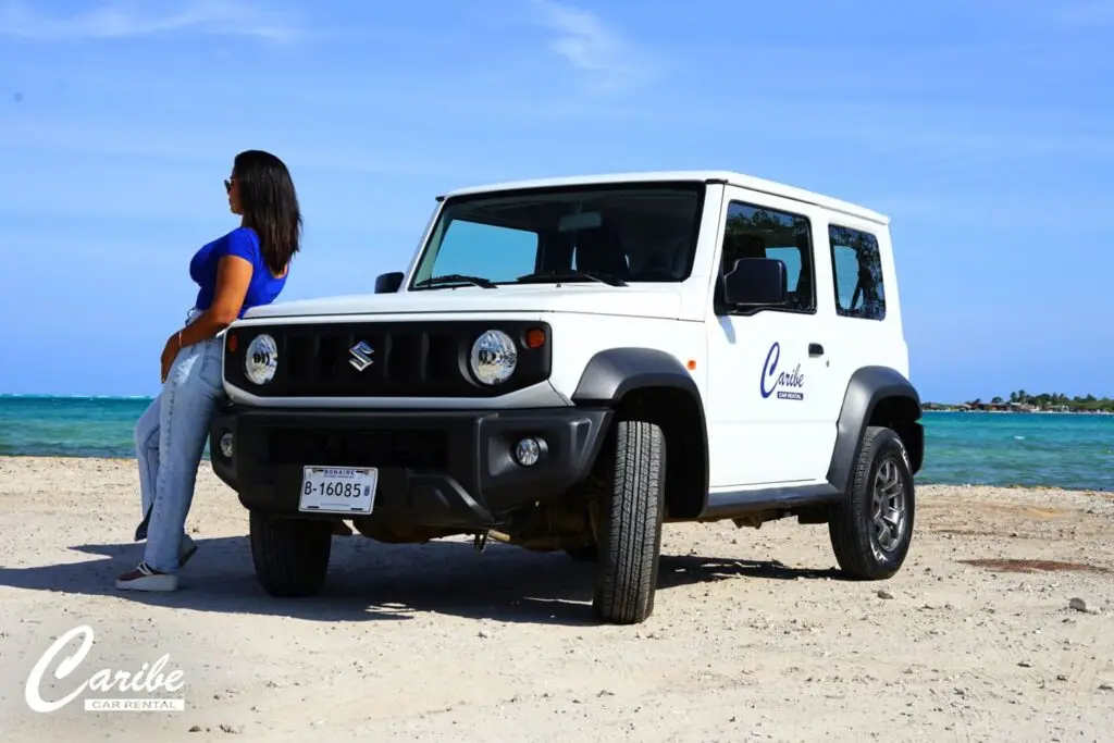 rent a car bonaire suzuki jimny front right view