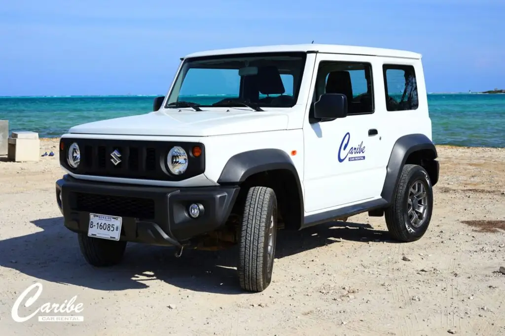 rent a car bonaire suzuki jimny front left view