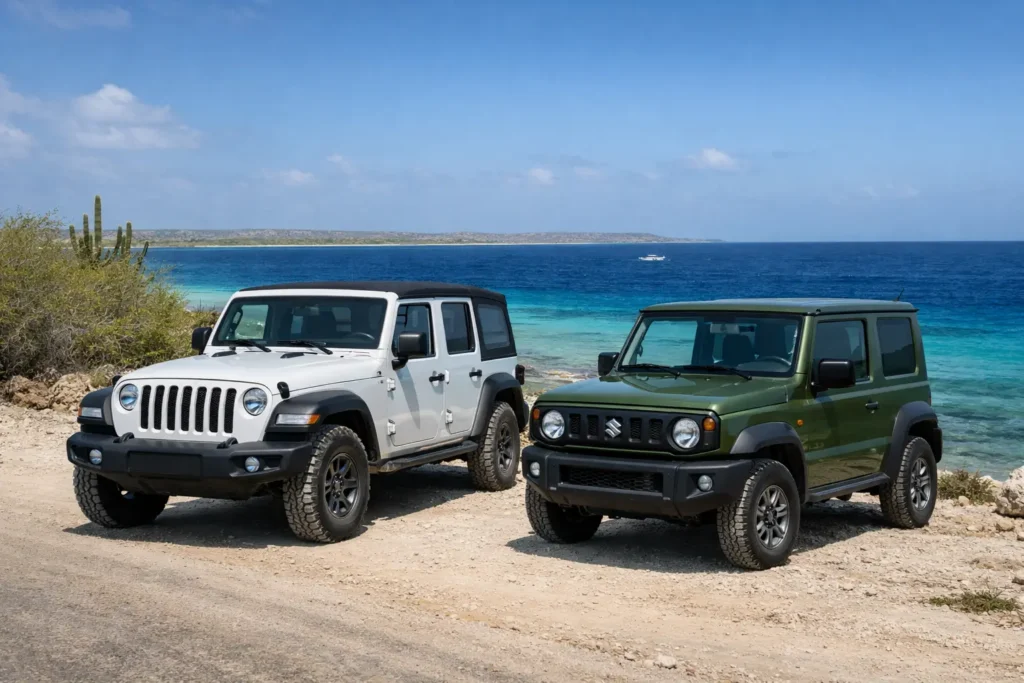 Bonaire Jeep vs Jimny Rental Decision